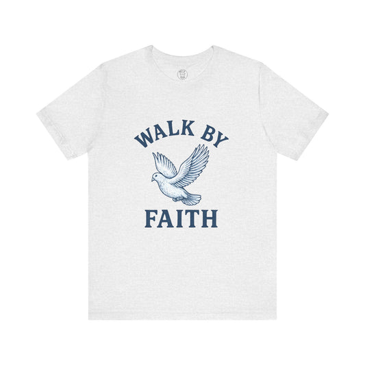Walk By Faith Dove T-Shirt — Inspirational Christian Tee