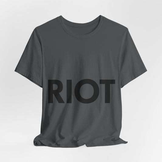 Bold RIOT Graphic Soft Slim-Fit Unisex Tee
