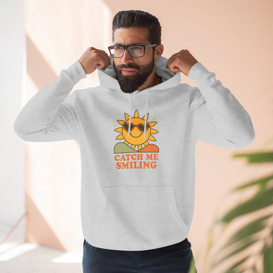Catch Me Smiling Sun Hoodie — Adult Mens