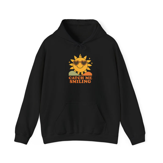 Catch Me Smiling Sun Graphic Hoodie — Adult Womens