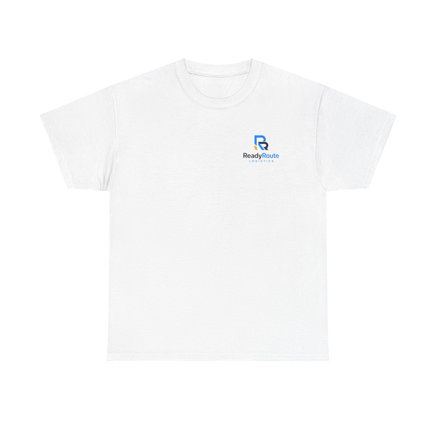 ReadyRoute Logo T-Shirt — Minimal Branded White Tee