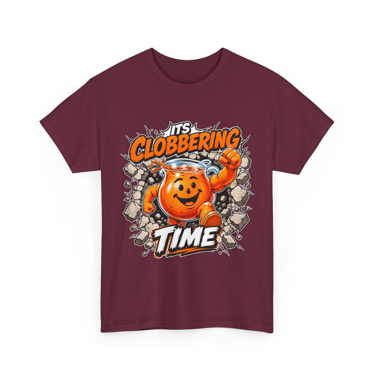 It's Clobbering Time Heavyweight Classic-Fit Funny Tee