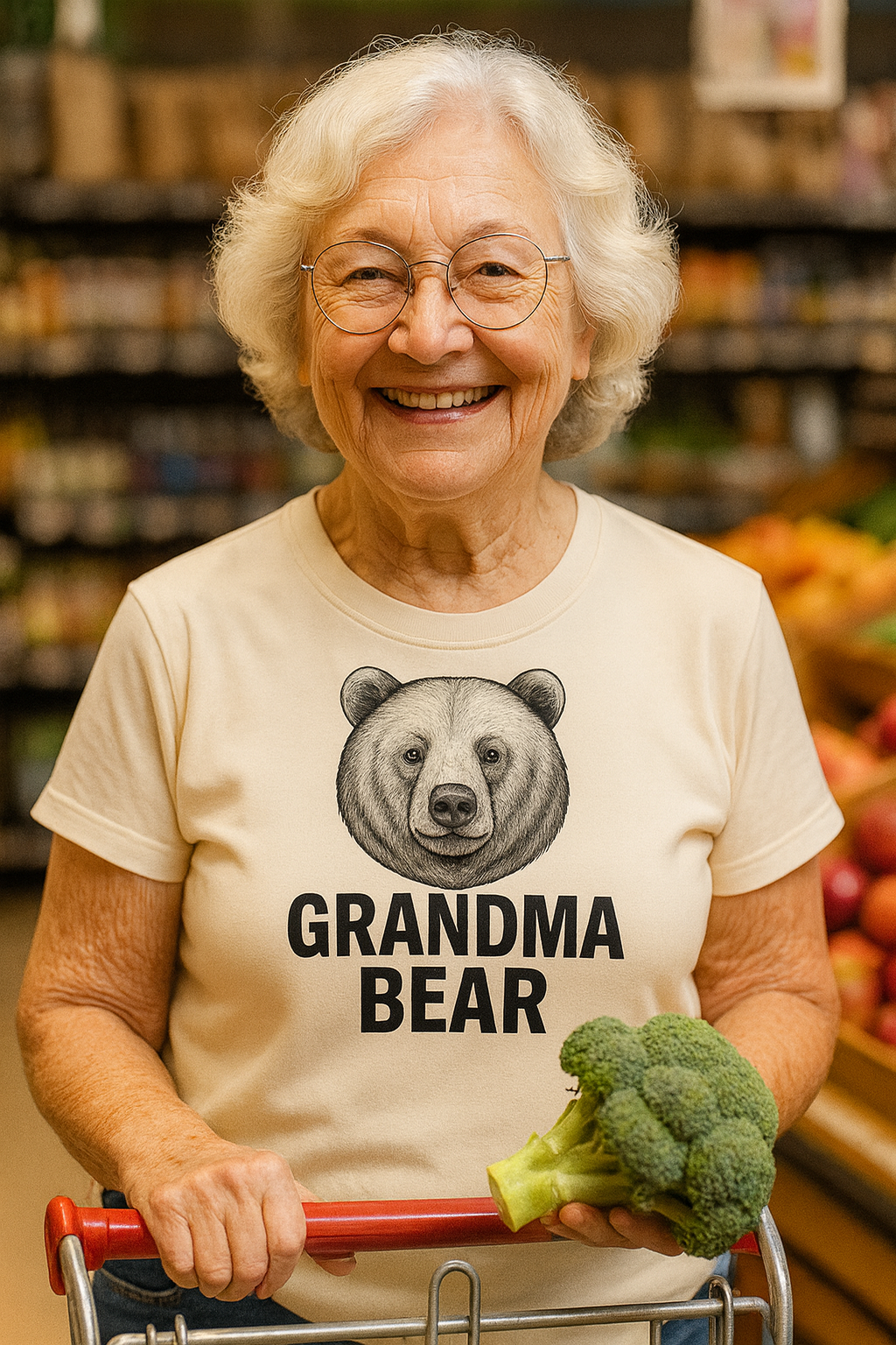 Grandma Bear T-Shirt — Women's Graphic Tee for Grandmother & Family