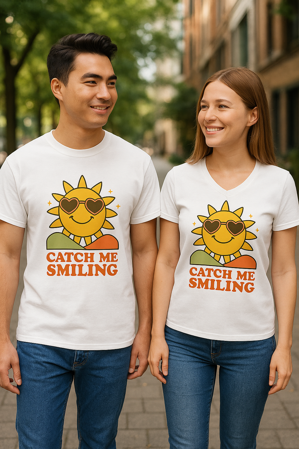 Catch Me Smiling" Sun T-Shirt — Unisex Graphic Tee