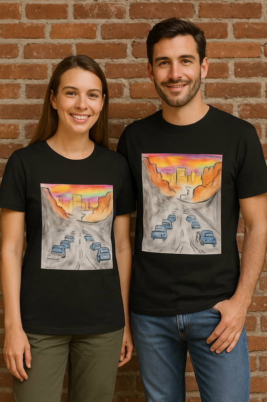 Mountain Escape Adventure T-Shirt — Unisex Hiking, Camping, & Outdoors Tee — color view 1