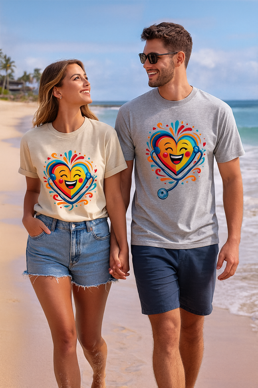 Unisex Nurse T-Shirt — RN Heartbeat Medical Graphic & Graduation Gift