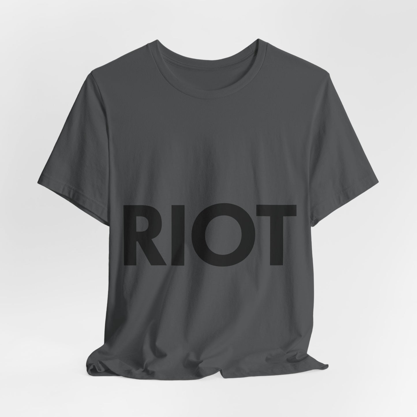 Bold RIOT Graphic Soft Slim-Fit Unisex Tee