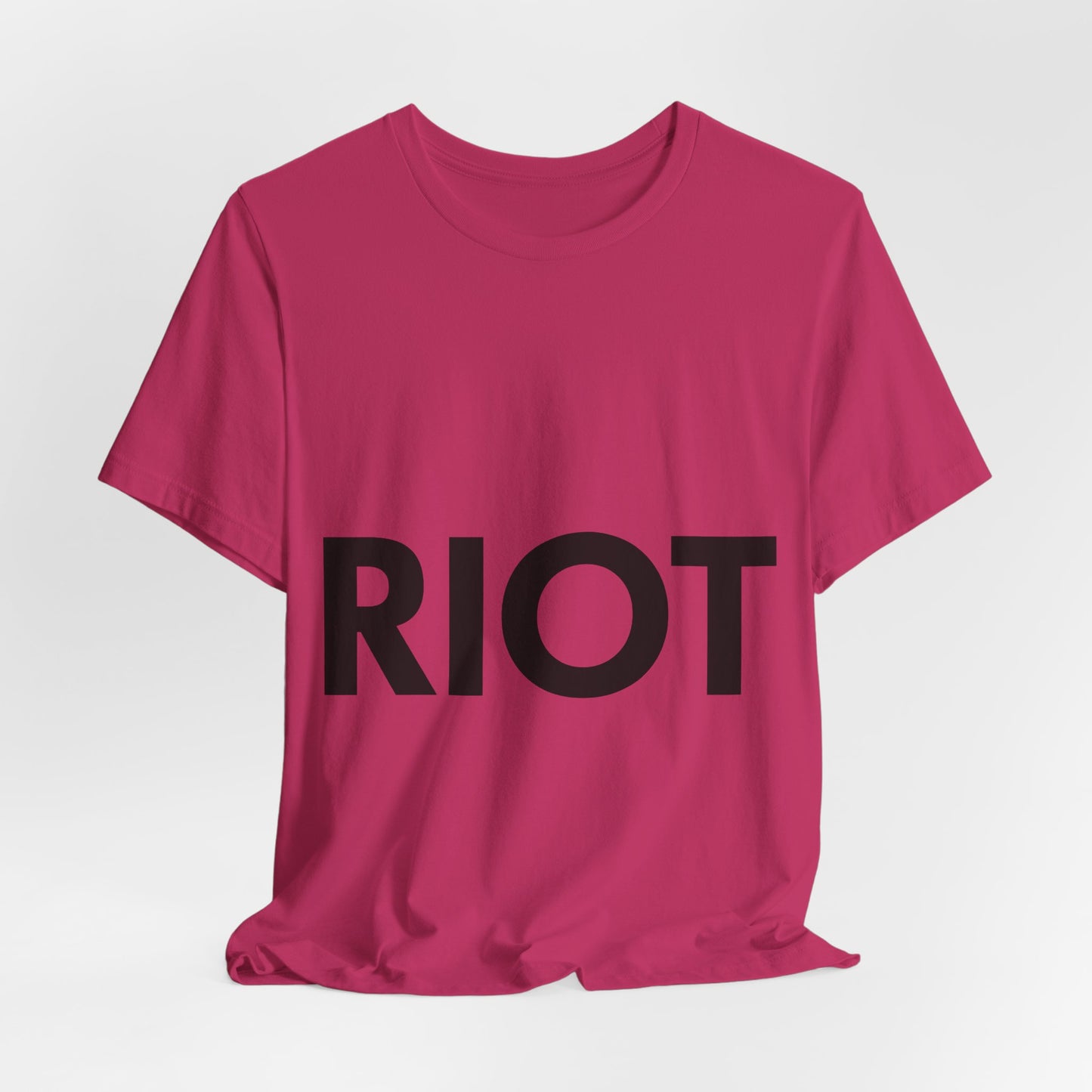 Bold RIOT Graphic Soft Slim-Fit Unisex Tee