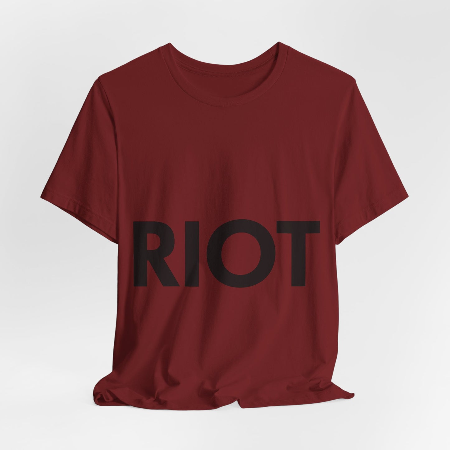 Bold RIOT Graphic Soft Slim-Fit Unisex Tee