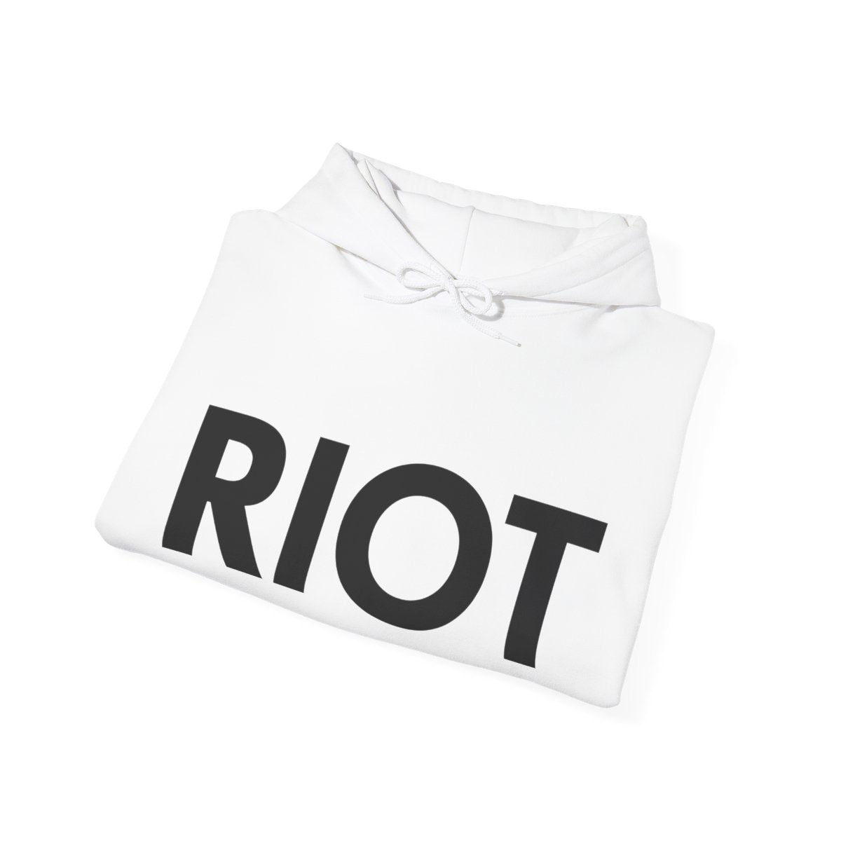 Bold RIOT Graphic Heavy-Blend Hoodie for Teens & Adults — view 4