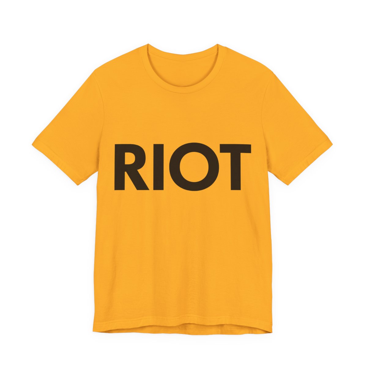 Bold RIOT Graphic Soft Slim-Fit Unisex Tee — color view 3