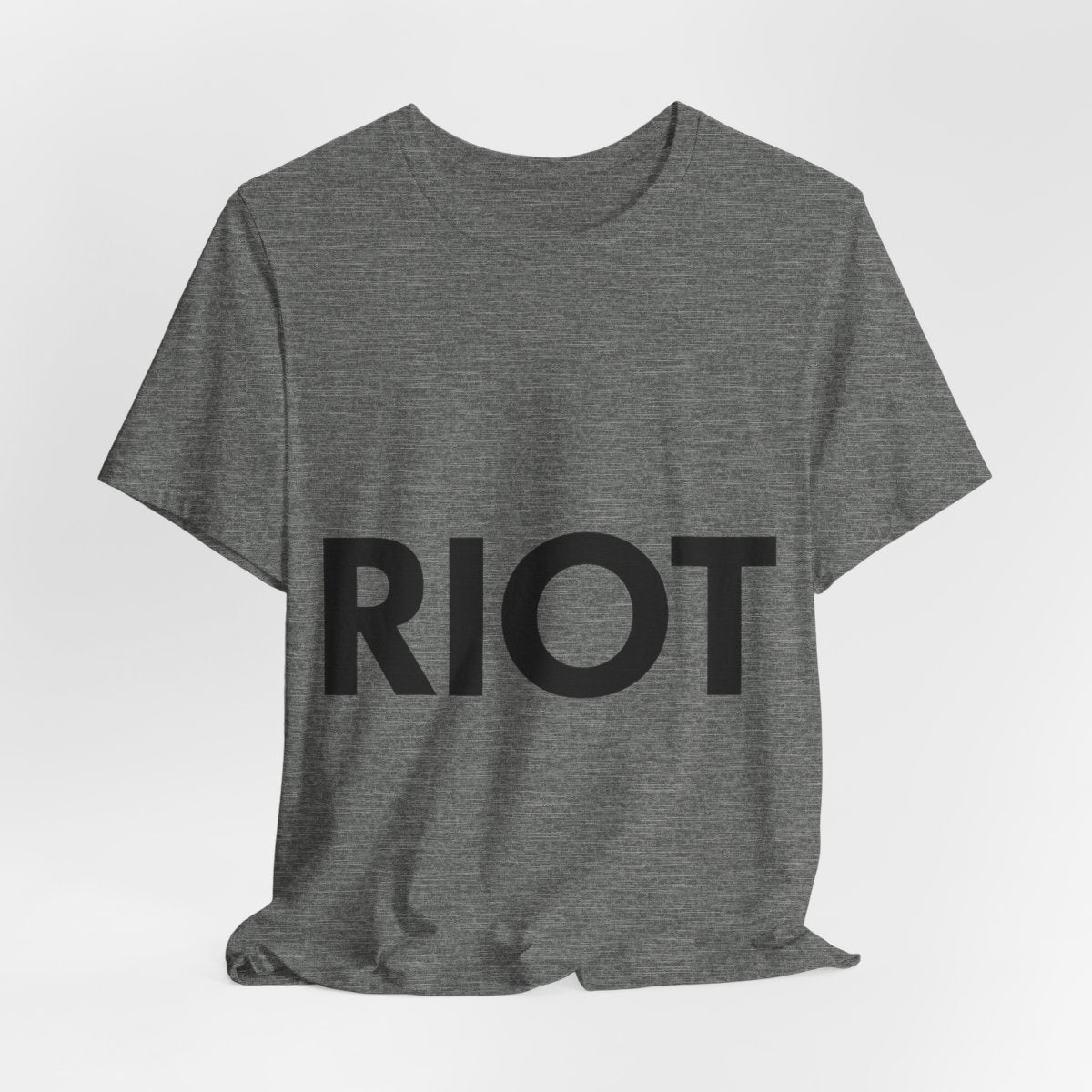 Bold RIOT Graphic Soft Slim-Fit Unisex Tee — view 4