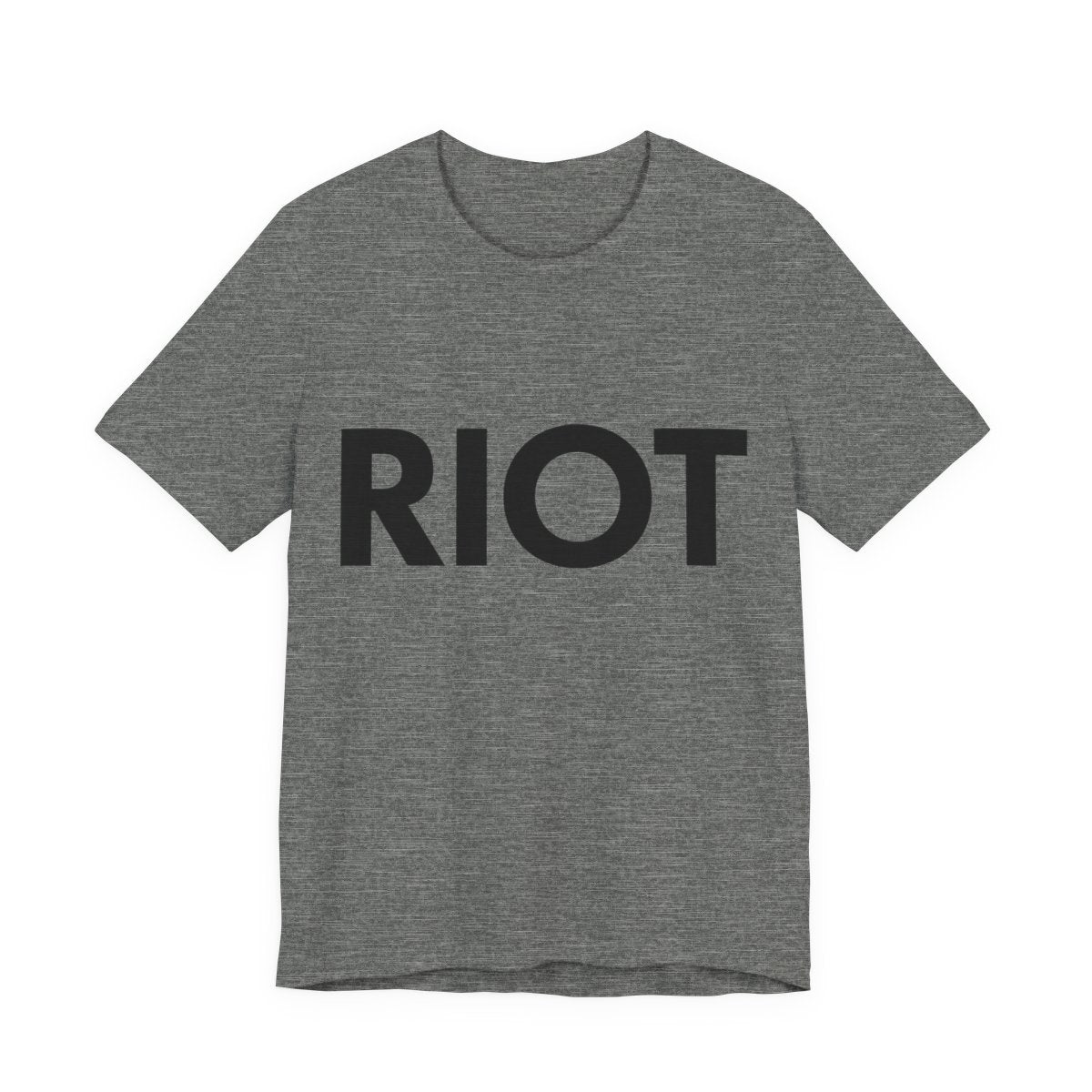 Bold RIOT Graphic Soft Slim-Fit Unisex Tee — color view 1