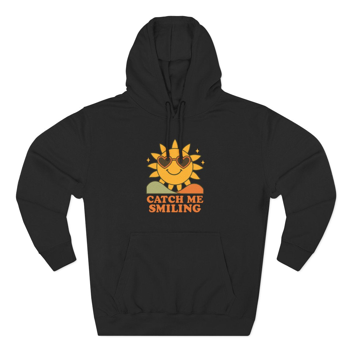 "Catch Me Smiling" Sun Hoodie — Men's Graphic Sweatshirt — view 5