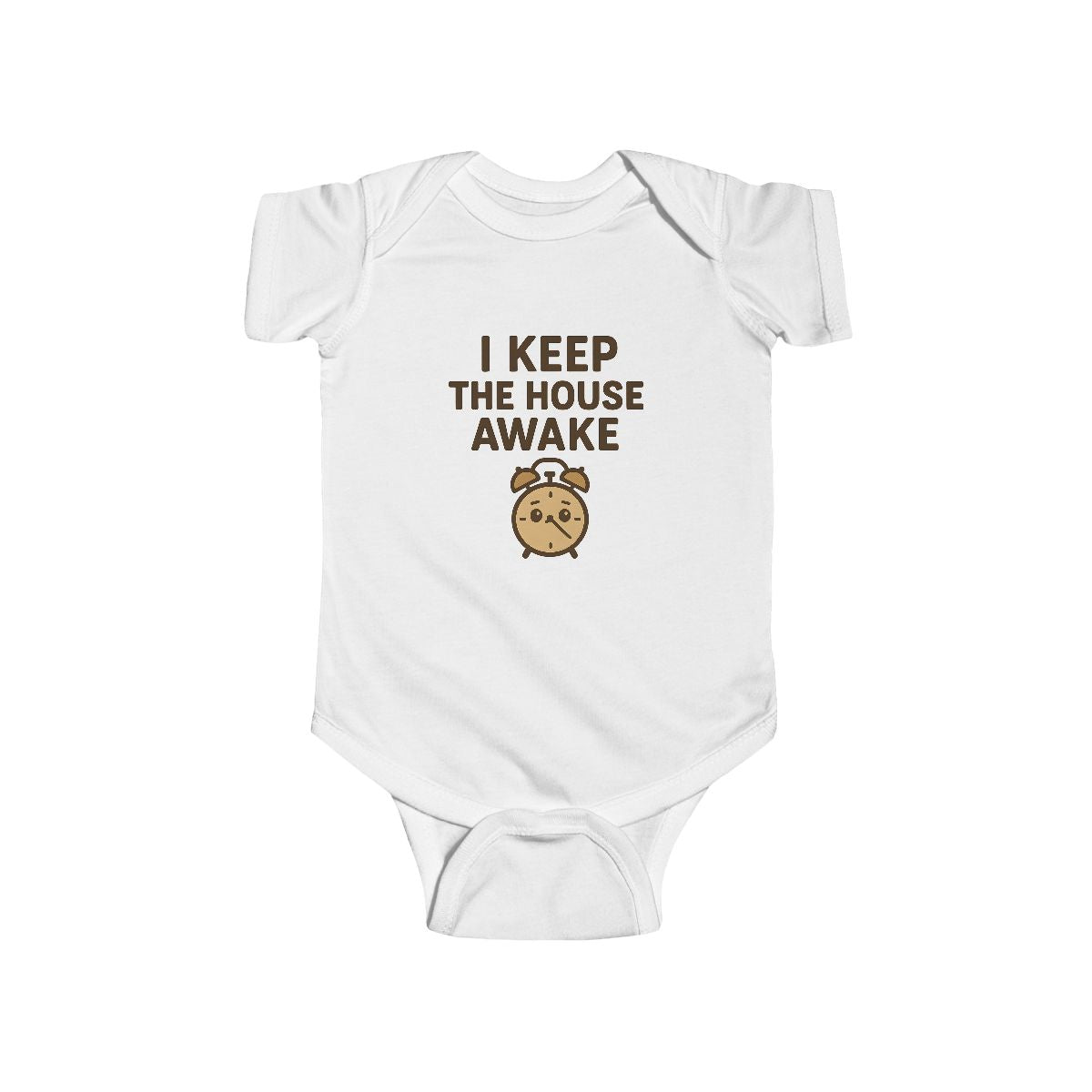 I Keep the House Awake" Baby Onesie — Funny New Parent Gift & Bodysuit — view 4