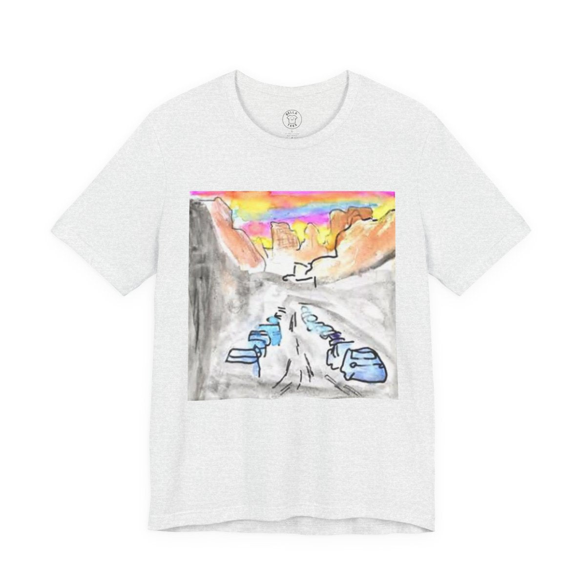 Mountain Escape Adventure T-Shirt — Unisex Hiking, Camping, & Outdoors Tee — color view 4