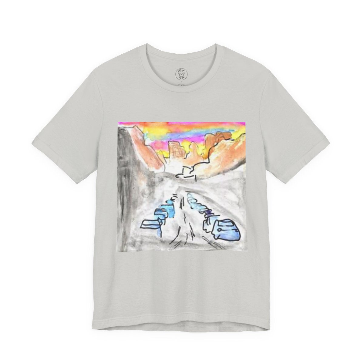 Mountain Escape Adventure T-Shirt — Unisex Hiking, Camping, & Outdoors Tee — color view 2