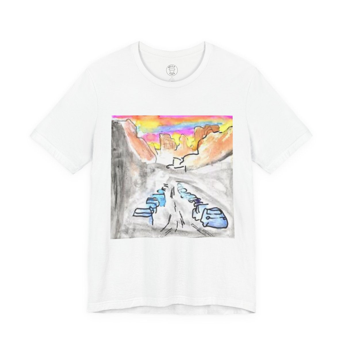 Mountain Escape Adventure T-Shirt — Unisex Hiking, Camping, & Outdoors Tee — color view 3