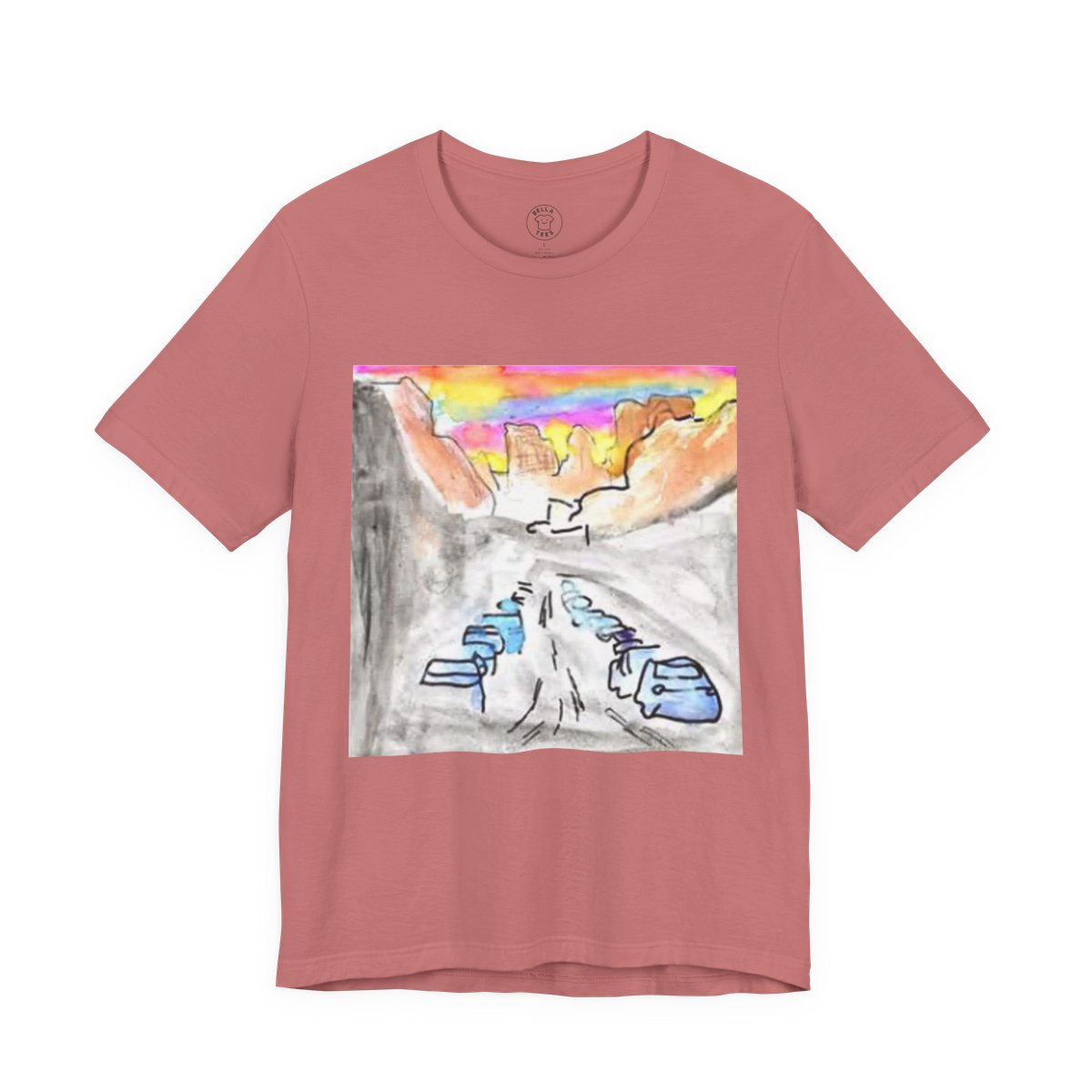 Mountain Escape Adventure T-Shirt — Unisex Hiking, Camping, & Outdoors Tee — color view 8