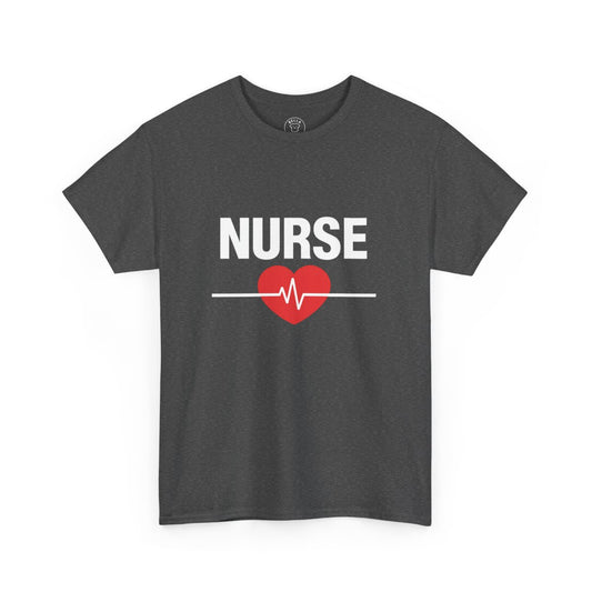 "NURSE" Heartbeat T-Shirt — Unisex Healthcare Graphic Tee — view 2