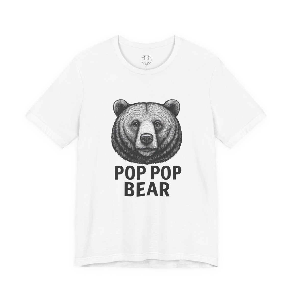 Pop Pop Bear T-Shirt — Best Gift for Pop Pop, Father's Day, & Birthday Tee — view 4