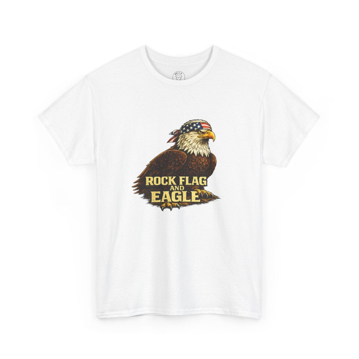 Rock Flag Eagle Patriotic T-Shirt – Bald Eagle American Flag Shirt — color view 9