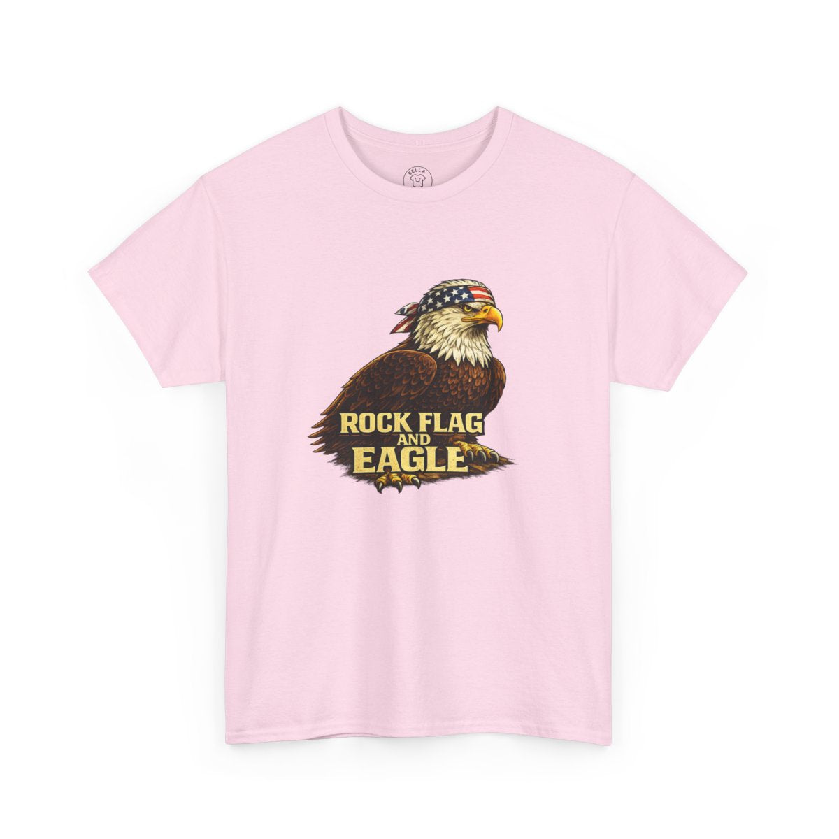 Rock Flag Eagle Patriotic T-Shirt – Bald Eagle American Flag Shirt — color view 5