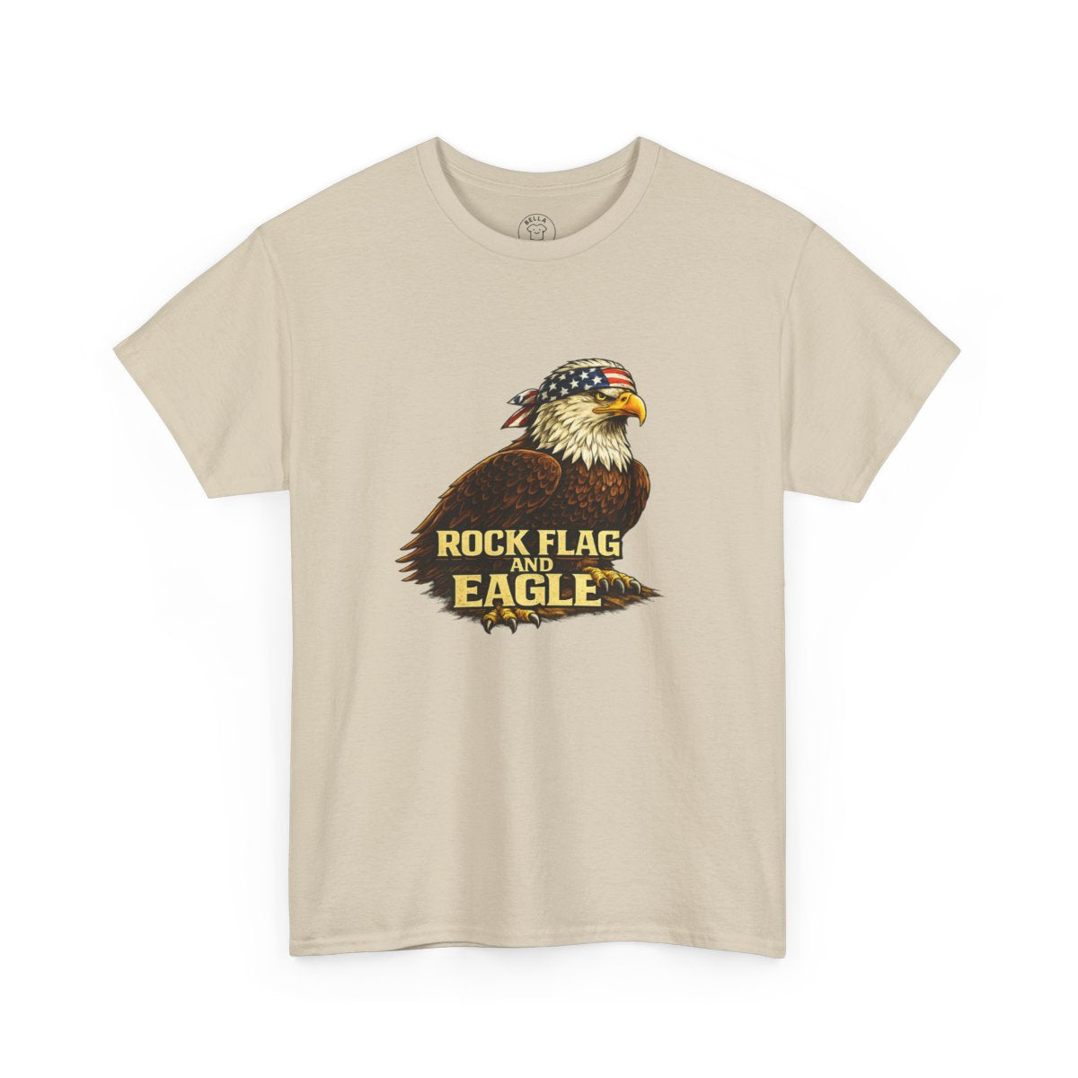 Rock Flag Eagle Patriotic T-Shirt – Bald Eagle American Flag Shirt — color view 6