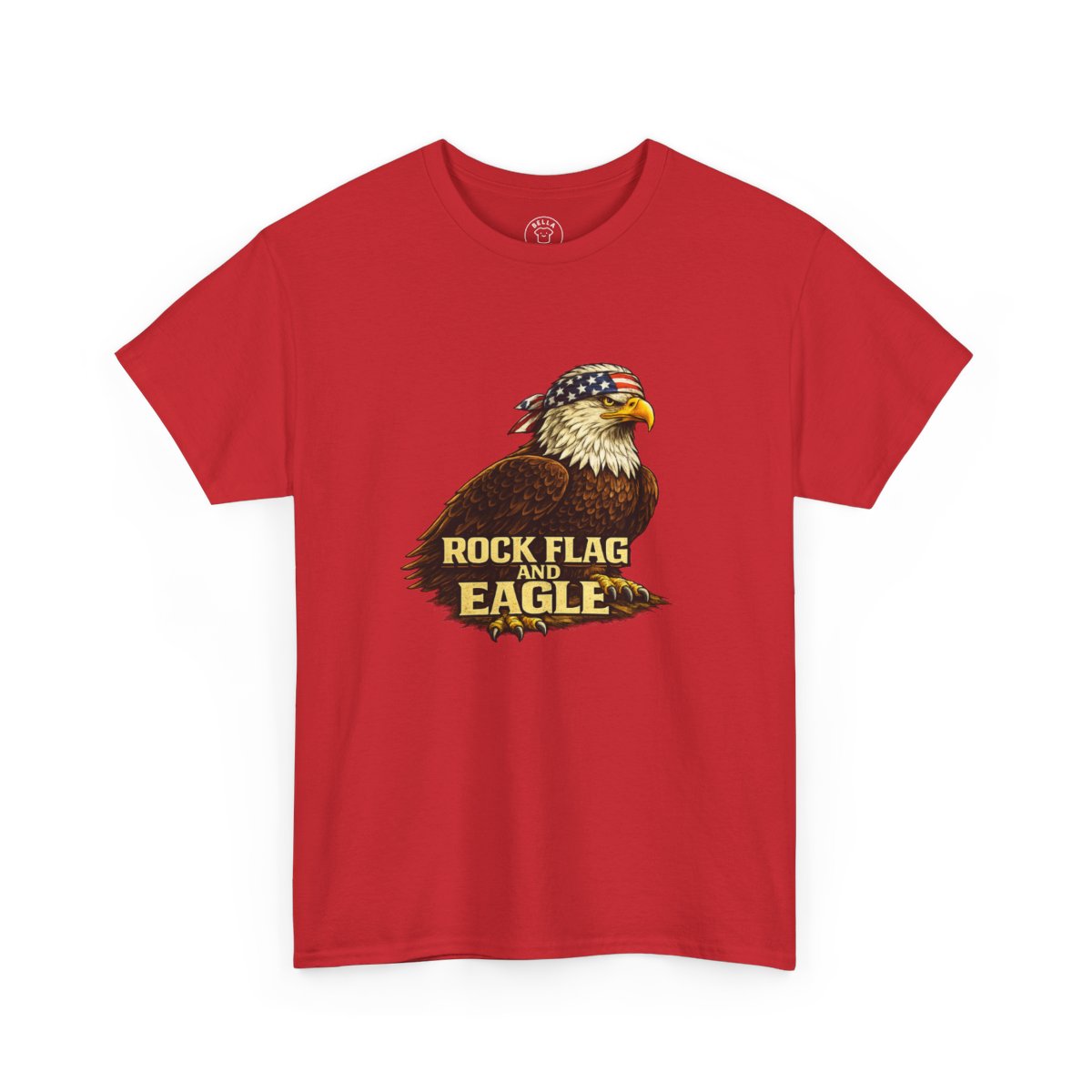 Rock Flag Eagle Patriotic T-Shirt – Bald Eagle American Flag Shirt — color view 8