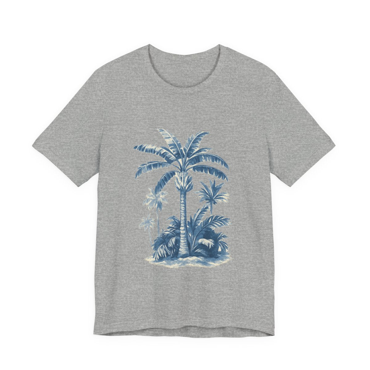 Tropical Palm Tree Soft Slim-Fit Unisex Tee — color view 12