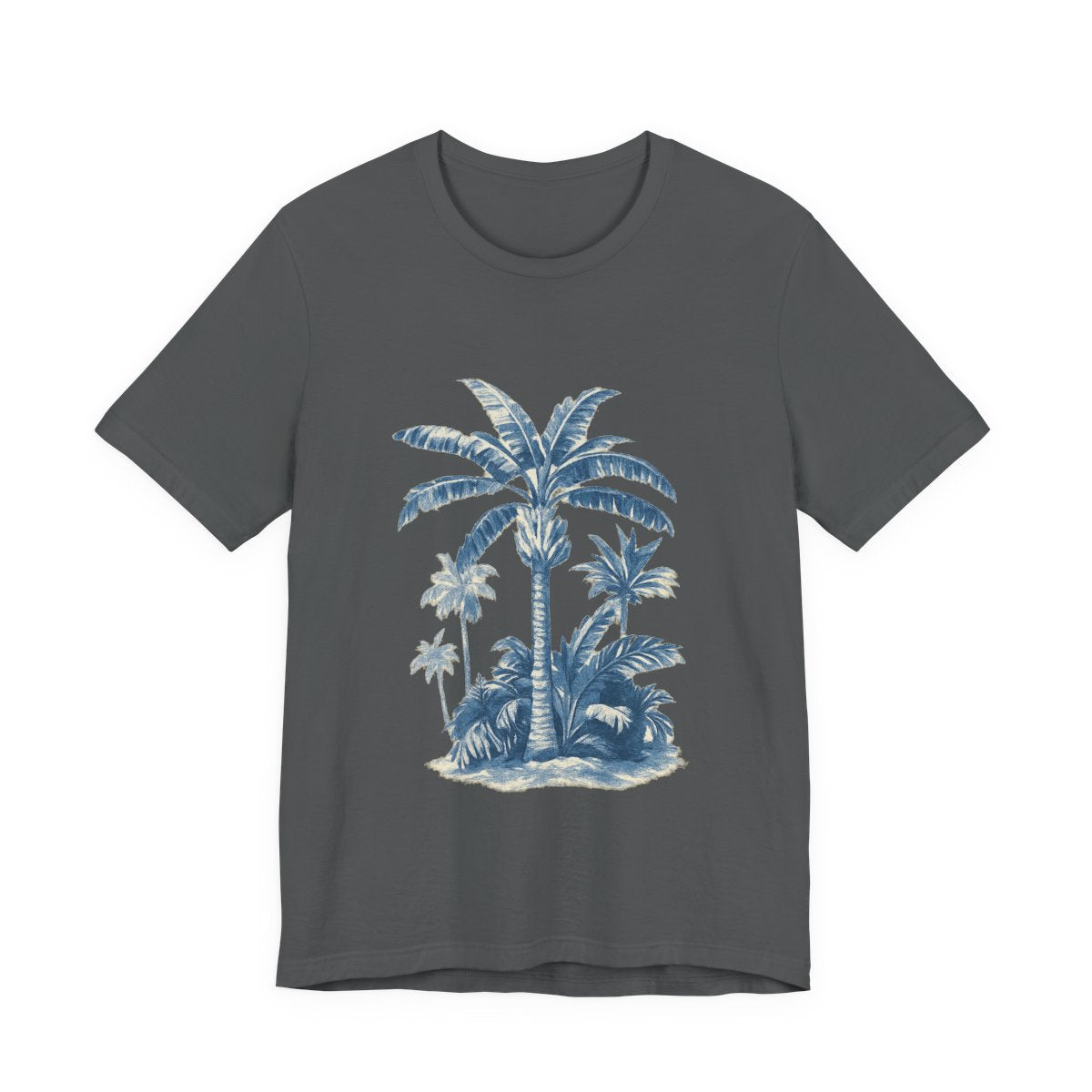 Tropical Palm Tree Soft Slim-Fit Unisex Tee — color view 13