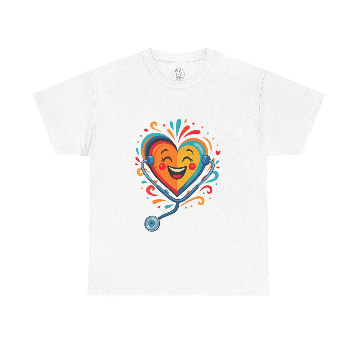 Unisex Nurse T-Shirt — RN Heartbeat Medical Graphic & Graduation Gift — view 3