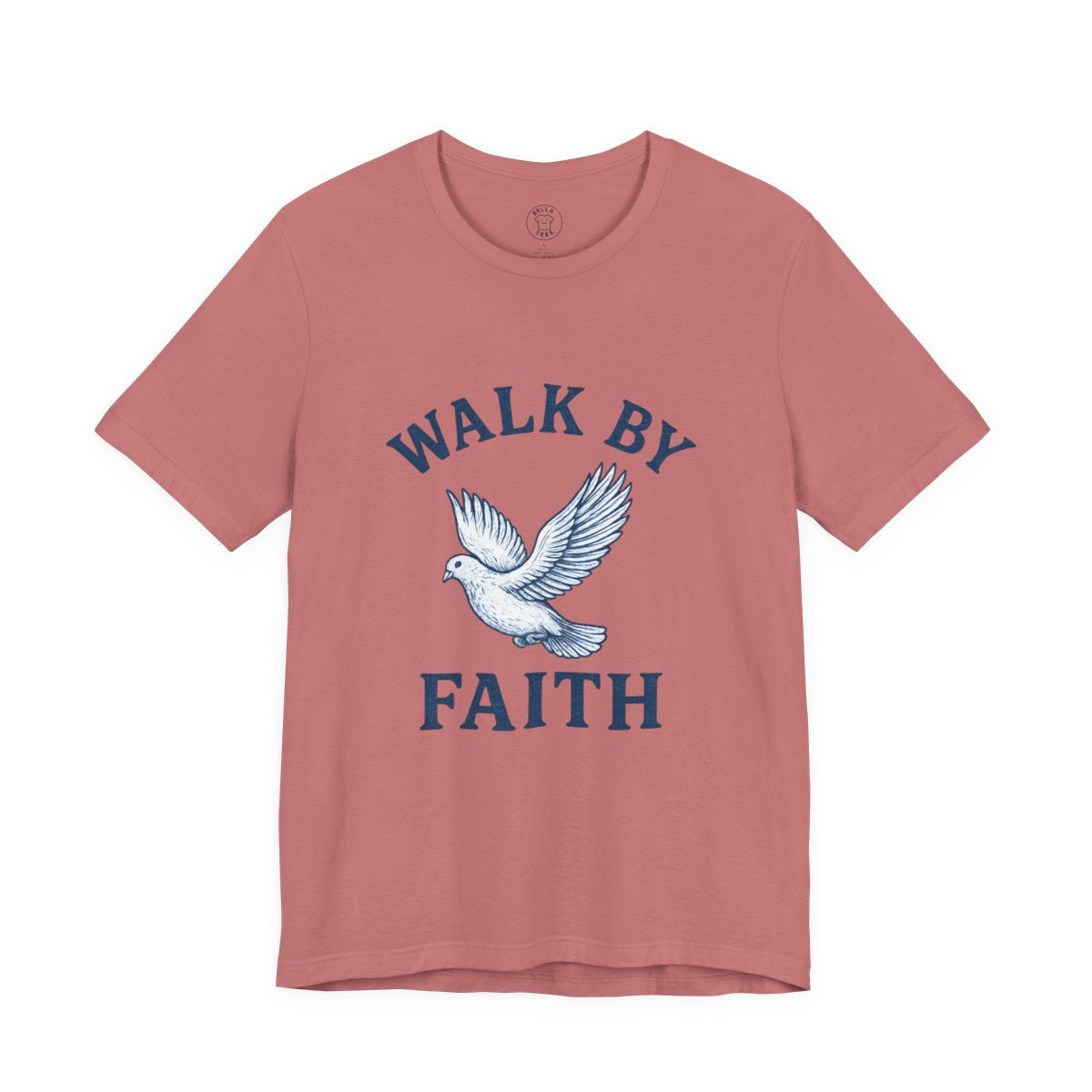 "Walk By Faith" Dove T-Shirt — Men's & Women's Inspirational Christian Tee — view 4