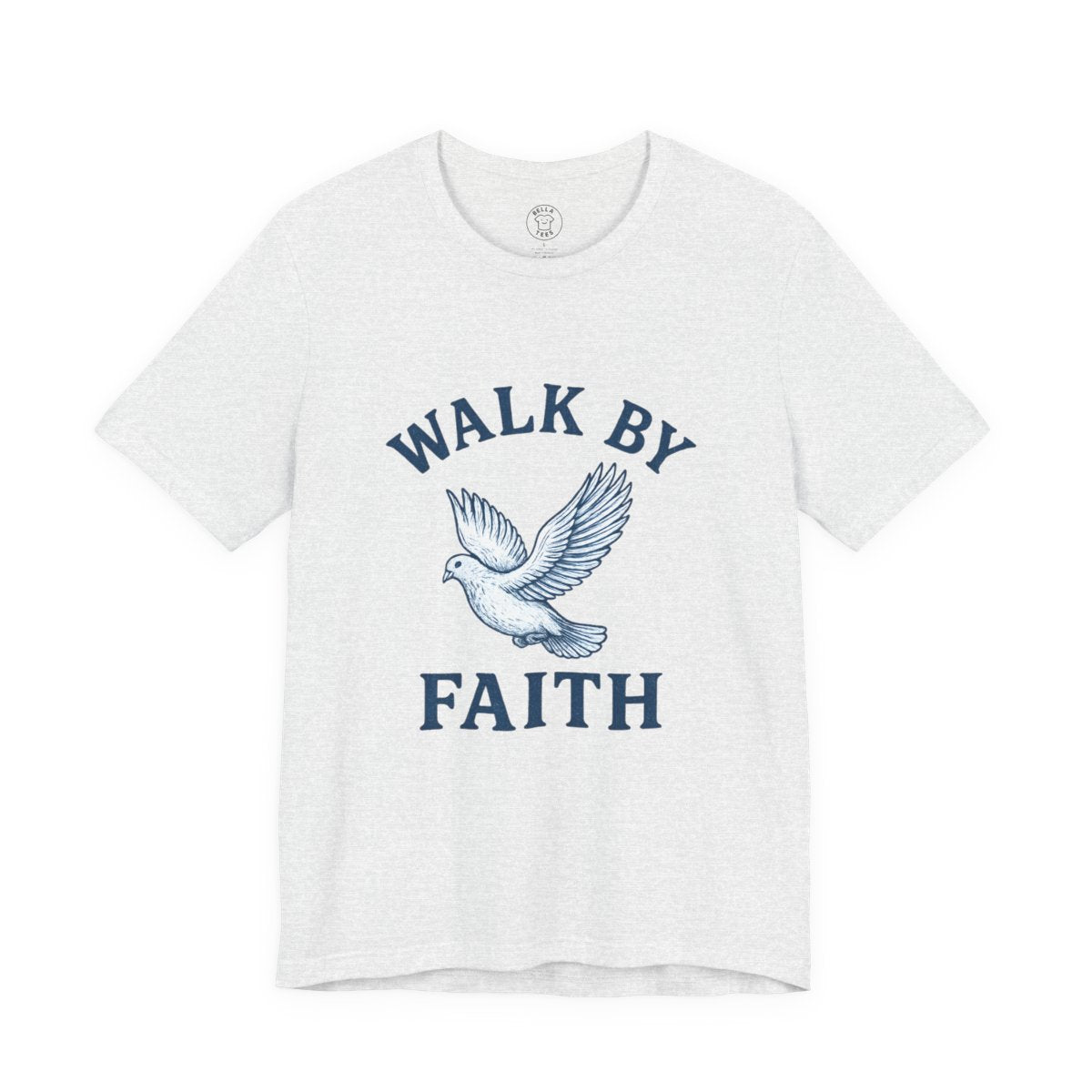 "Walk By Faith" Dove T-Shirt — Men's & Women's Inspirational Christian Tee — view 3