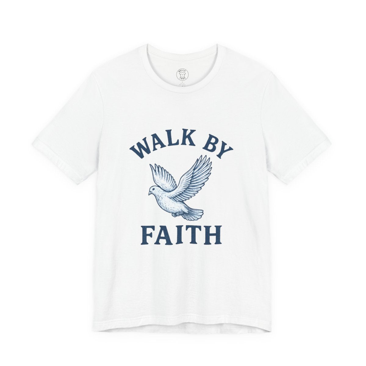 "Walk By Faith" Dove T-Shirt — Men's & Women's Inspirational Christian Tee — view 2